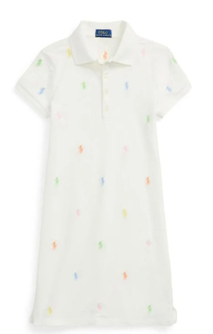 RALPH LAUREN EMBROIDERED PONY DRESS