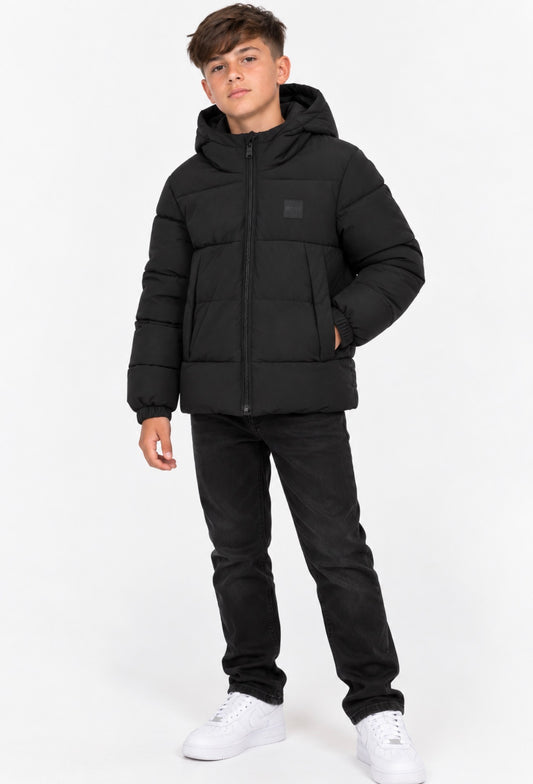 BOSS BOY BLACK PUFFER JACKET J53437