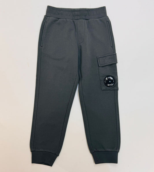 C.P.COMPANY BOYS DARK GREY JOGGING BOTTOMS COP002