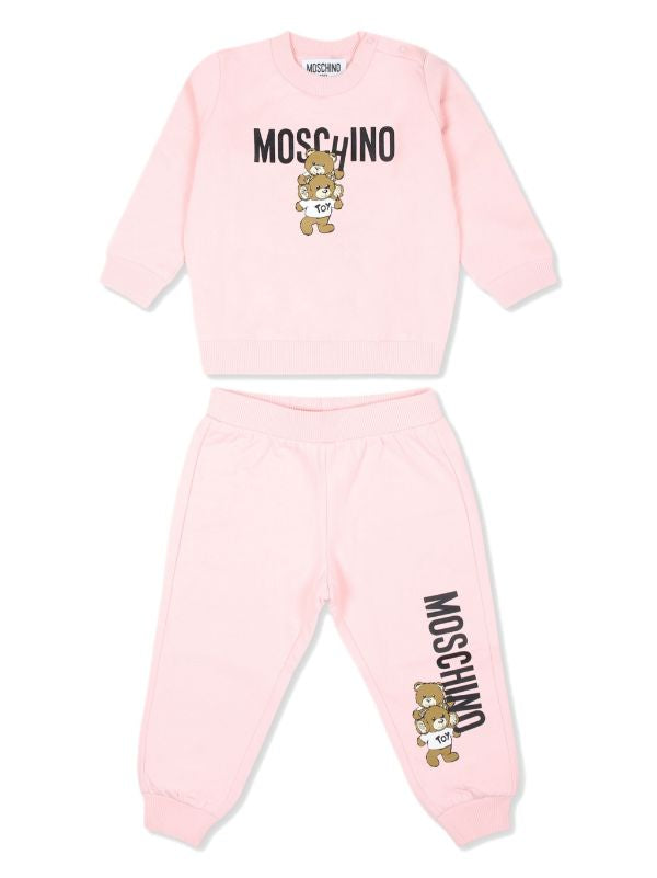 MOSCHINO BABY/TODDLER PINK TRACKSUIT M6K02P