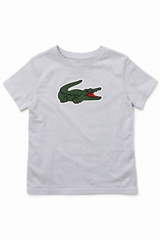 LACOSTE BOYS BLUE ULTRA DRY CROCODILE T SHIRT 947234