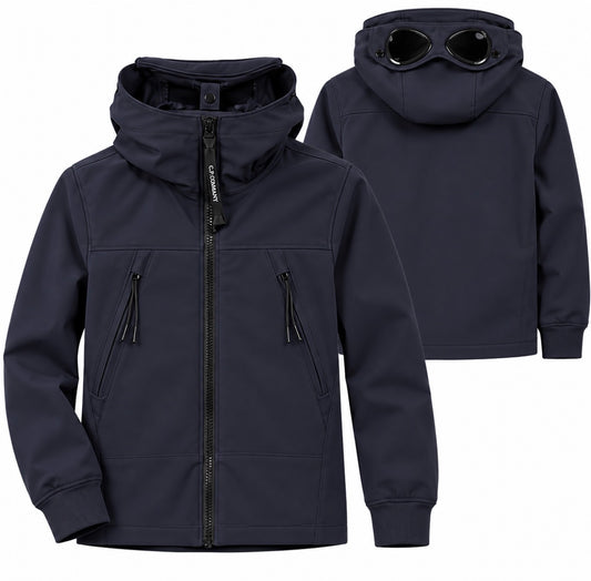 CP COMPANY SOFT SHELL NEOPRENE GOGGLE JACKET CQS002
