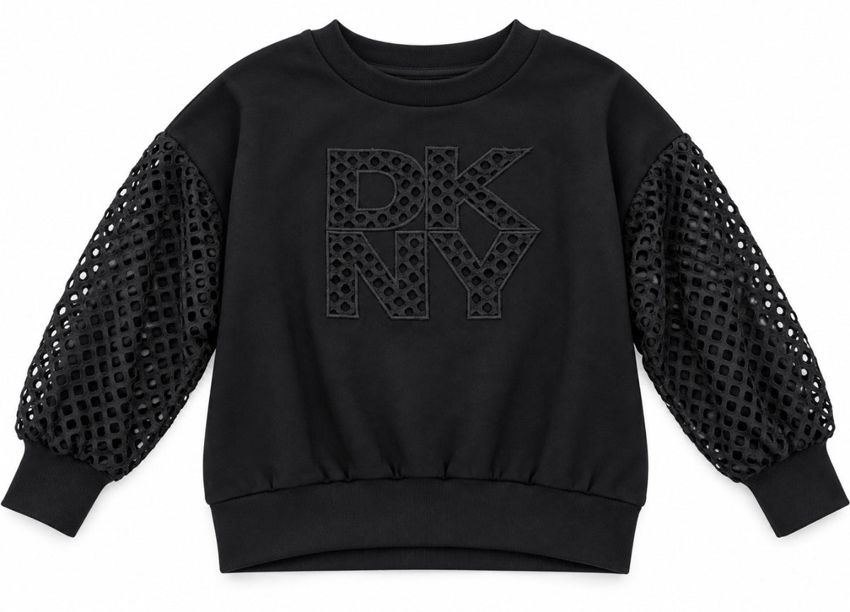 DKNY BLACK SWEATSHIRT & LEGGINGS SET D62906 D62885
