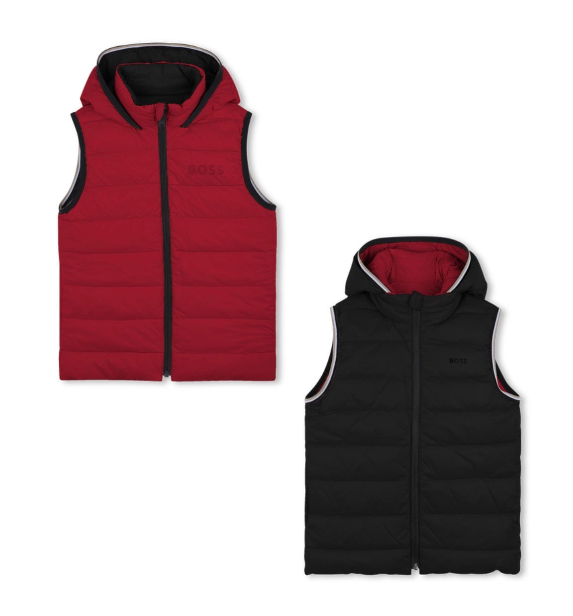 BOSS BOYS RED REVERSIBLE BODYWARMERJ52395