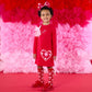 A DEE LOTUS RED HANDBAG DRESS W251706