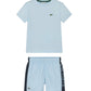 LACOSTE SKY BLUE T SHIRT/SHORTS SET TJ1122/MJ8447