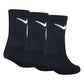 NIKE 3PK BLACK CREW SOCKS RN0027