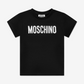 MOSCHINO KIDS BLACK T SHIRT HUM05C