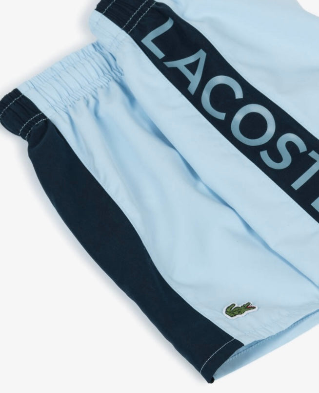 LACOSTE SKY BLUE T SHIRT/SHORTS SET TJ1122/MJ8447