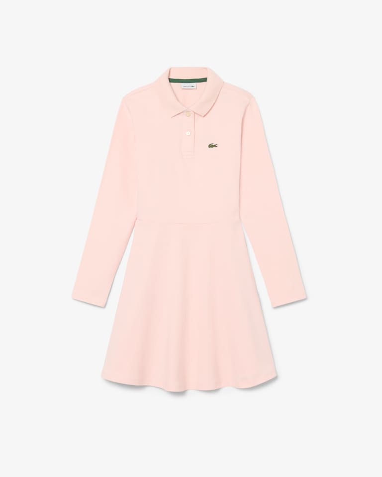 LACOSTE PINK PIQUE POLO DRESS 347900