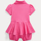 RALPH LAUREN BABY/TODDLER PINK ROMPER 910192