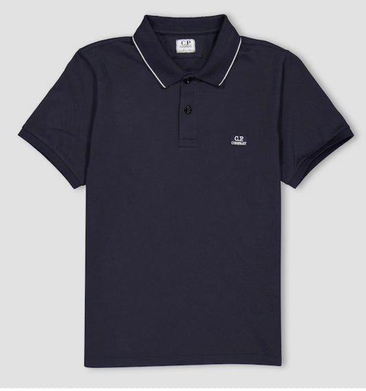C.P.COMPANY BOYS NAVY POLO SHIRT CUM00Z