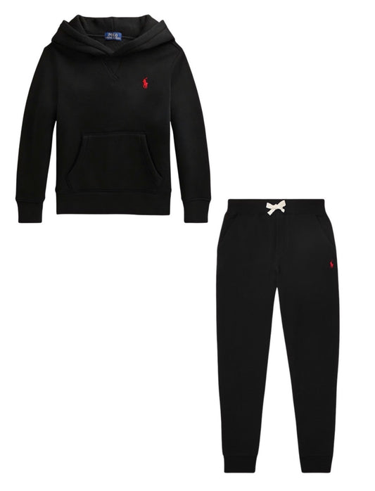 RALPH LAUREN BLACK HOODED TRACKSUIT 49954059