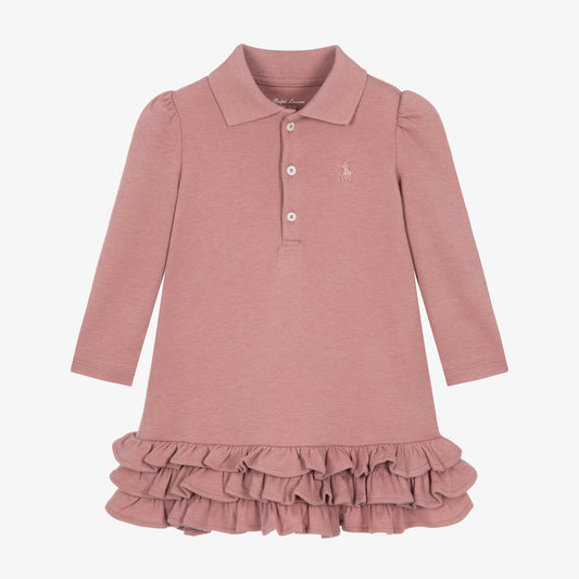 RALPH LAUREN BABY PINK DRESS/PANTS 78846503