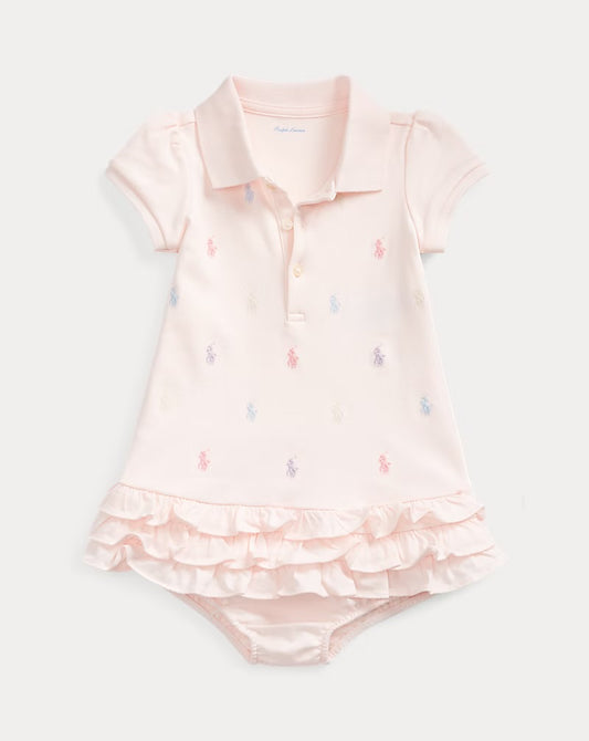 RALPH LAUREN BABY/TODDLER DELICATE PINK DRESS 76237003