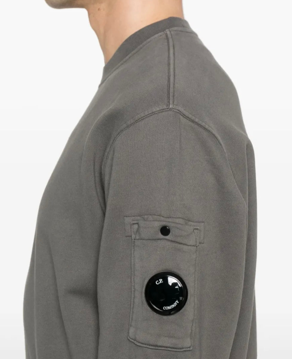C.P. COMPANY BOYS DARK GREY  SWEATSHIRT CUF01I.