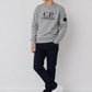 C.P. COMPANY LENS LOGO SWEATSHIRT IN MEDIUM GREY CNF019