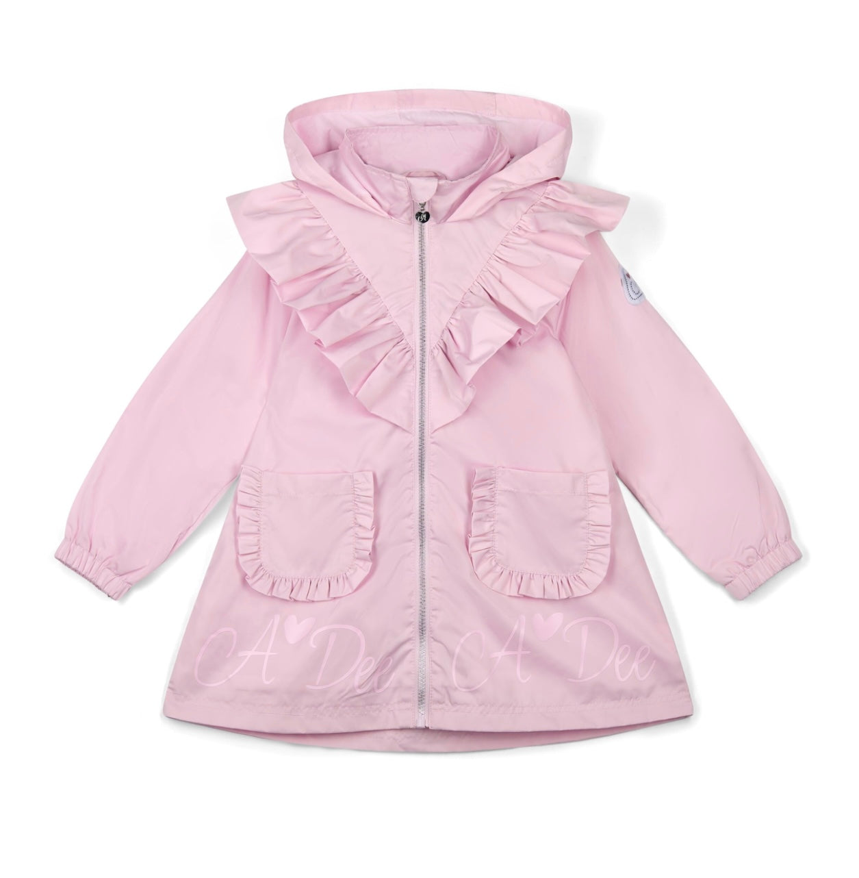 A DEE HEAVENLY HYDRANGEA CELINE FRILL JACKET WITH LOGO 1202 - PINK BLOSSOM