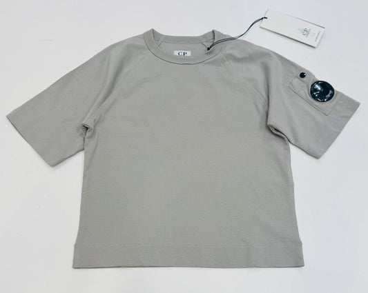 C.P COMPANY BOYS MAXI SMOKE GREY T SHIRT CMM00R