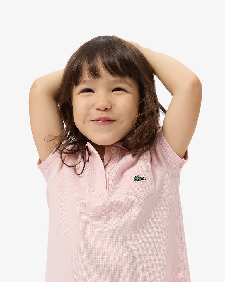 LACOSTE GIRLS/TEEN SALMON POLO DRESS 347066-NA5