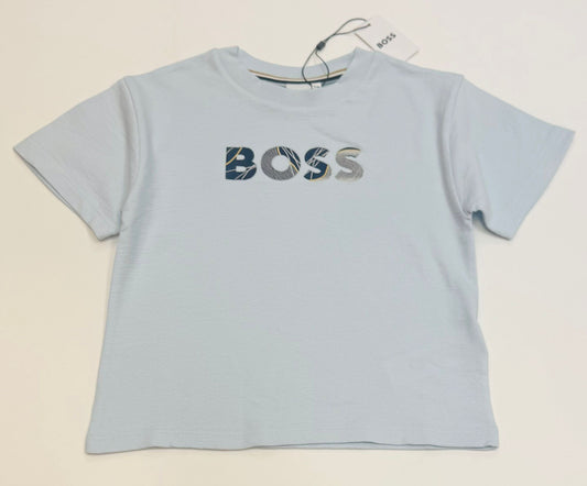 BOSS UNISEX MAXI T SHIRT PALE BLUE T SHIRT J52372