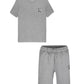 CALVIN KLEIN GREY T SHIRT/SHORTS SET GREY O678