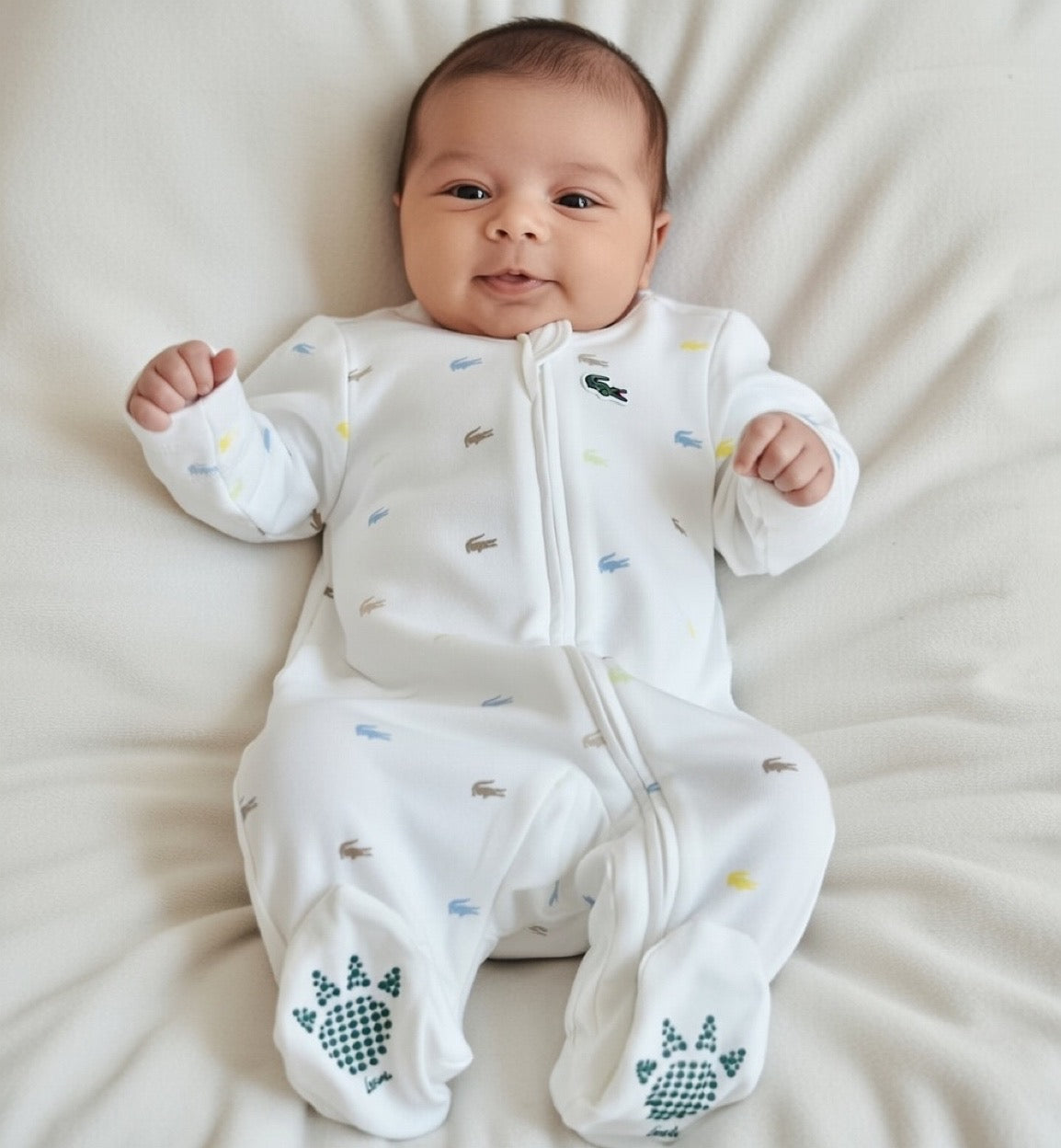 LACOSTE BABY WHITE ALL IN ONE 547357