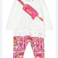 Moschino Pink T-shirt and Leggings Set MAK026-LBB6D
