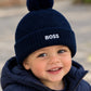 BOSS NAVY BABY BOY HAT J53576