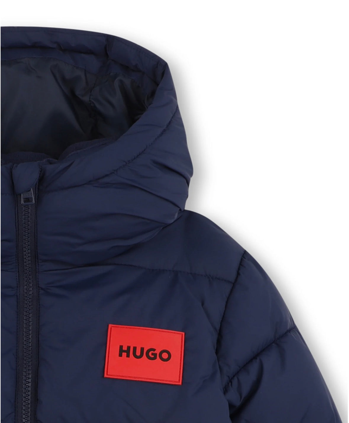 HUGO BOYS NAVY PUFFER JACKET G01254