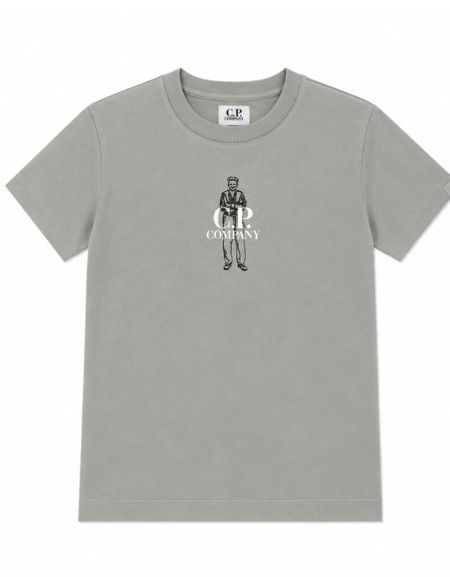 C.P Company T-Shirt in Flint Grey CQM00Q