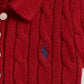 RALPH LAUREN GIRL RED CABLE KNIT DRESS 16526502