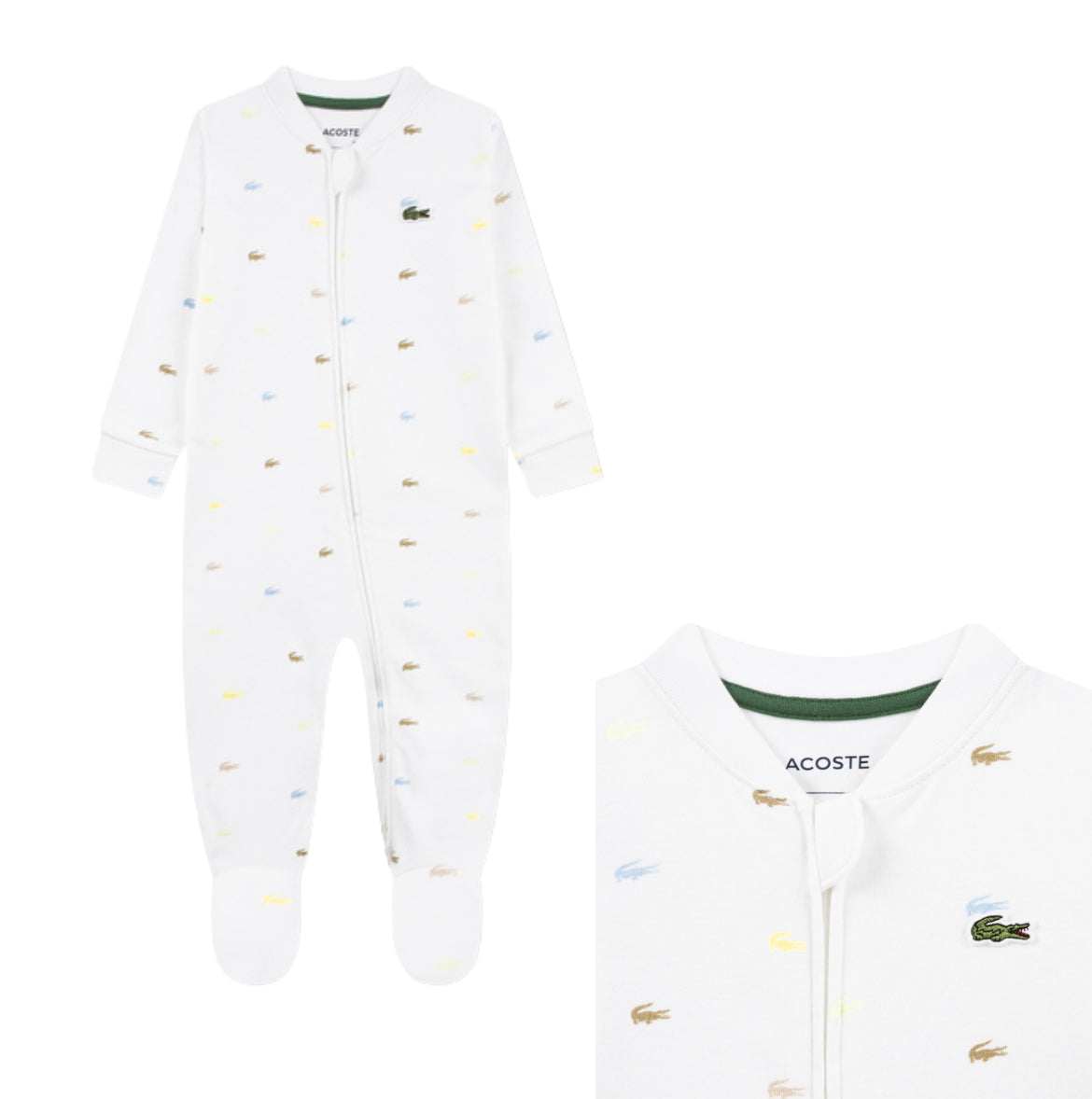 LACOSTE WHITE BABYGROW 547357