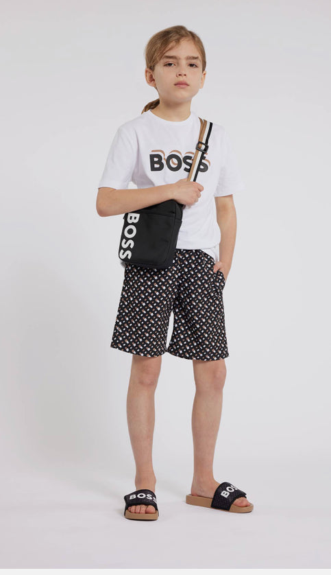 BOSS BOYS BLACK MESSENGER BAG