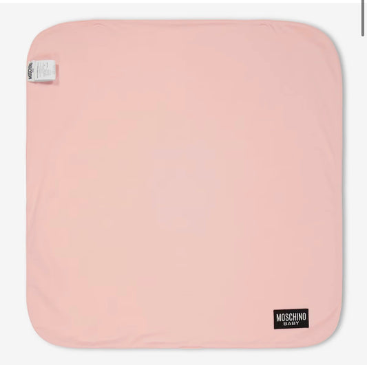 MOSCHINO BABY PINK BLANKET MUB00O