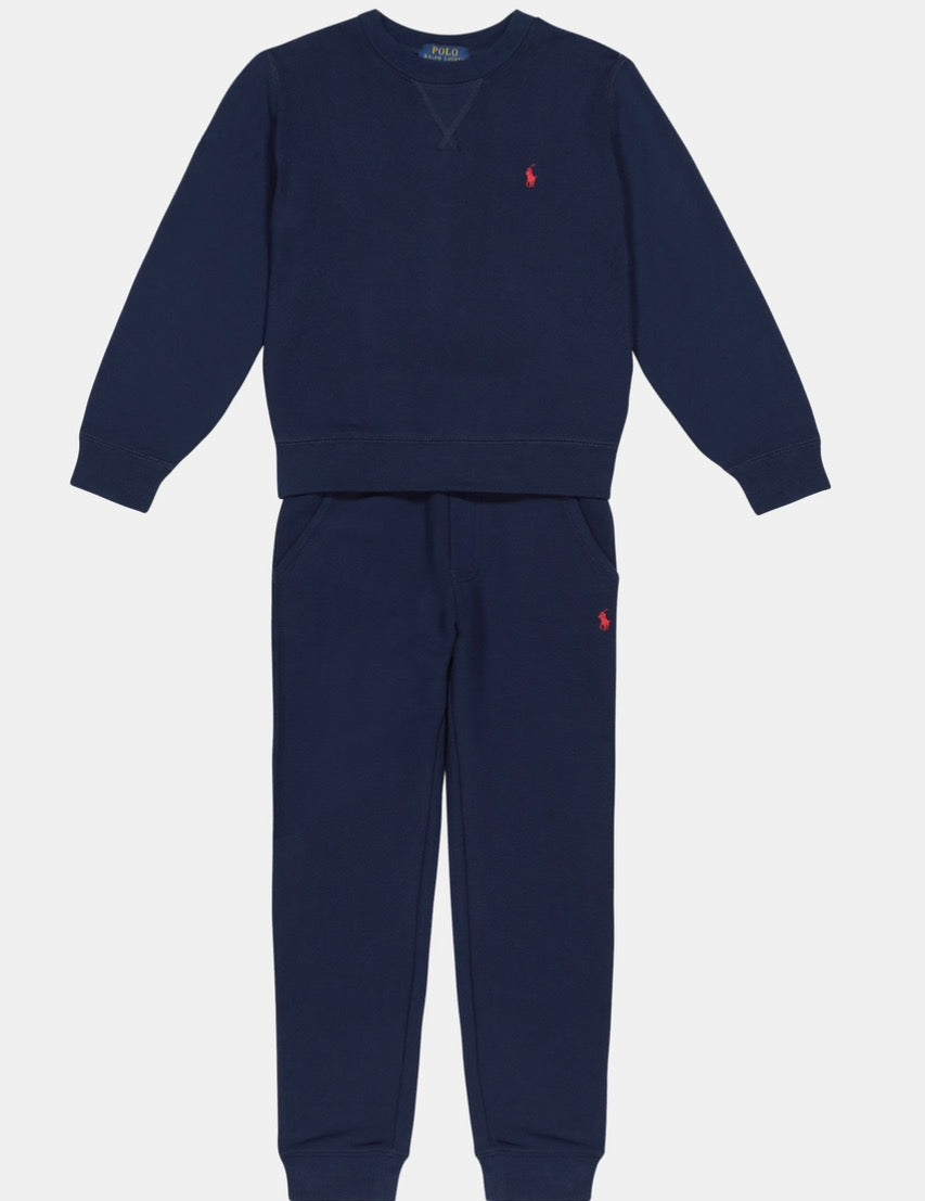 RALPH LAUREN NAVY CREWNECK TRACKSUIT 72102002