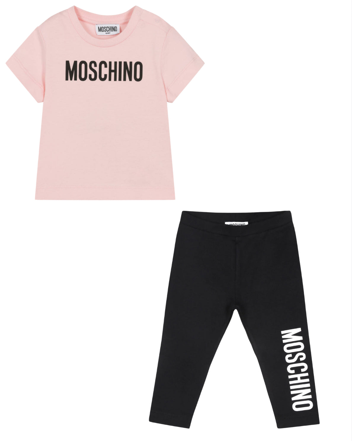 MOSCHINO BABY/TODDLER LEGGINGS SET MUM04F/MDP03D