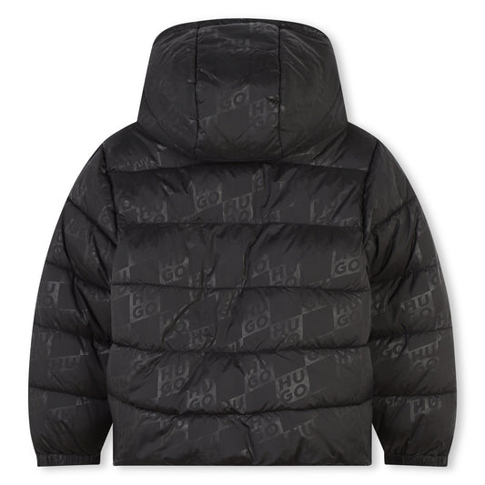 HUGO BOYS BLACK PUFFER JACKET G00199