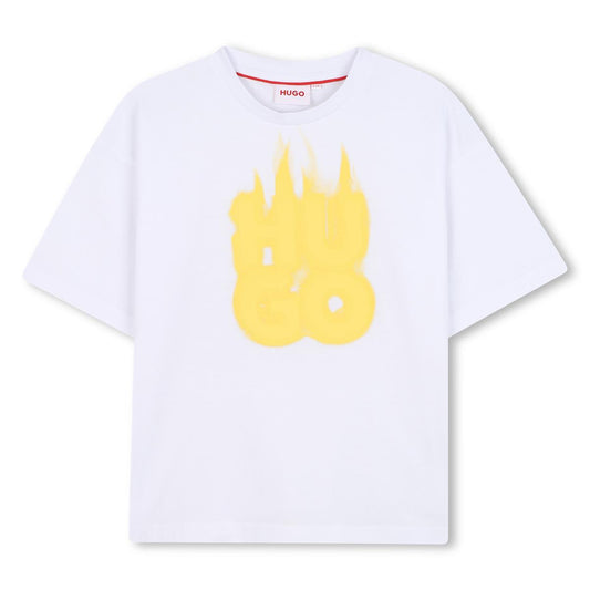 HUGO WHITE /YELLOW T SHIRT G00338