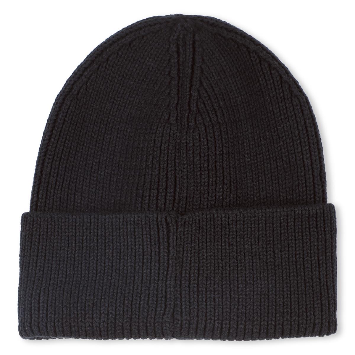 HUGO BLACK PULL ON HAT/BEANIE G00561