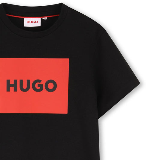 HUGO BLACK/RED T SHIRT G00572