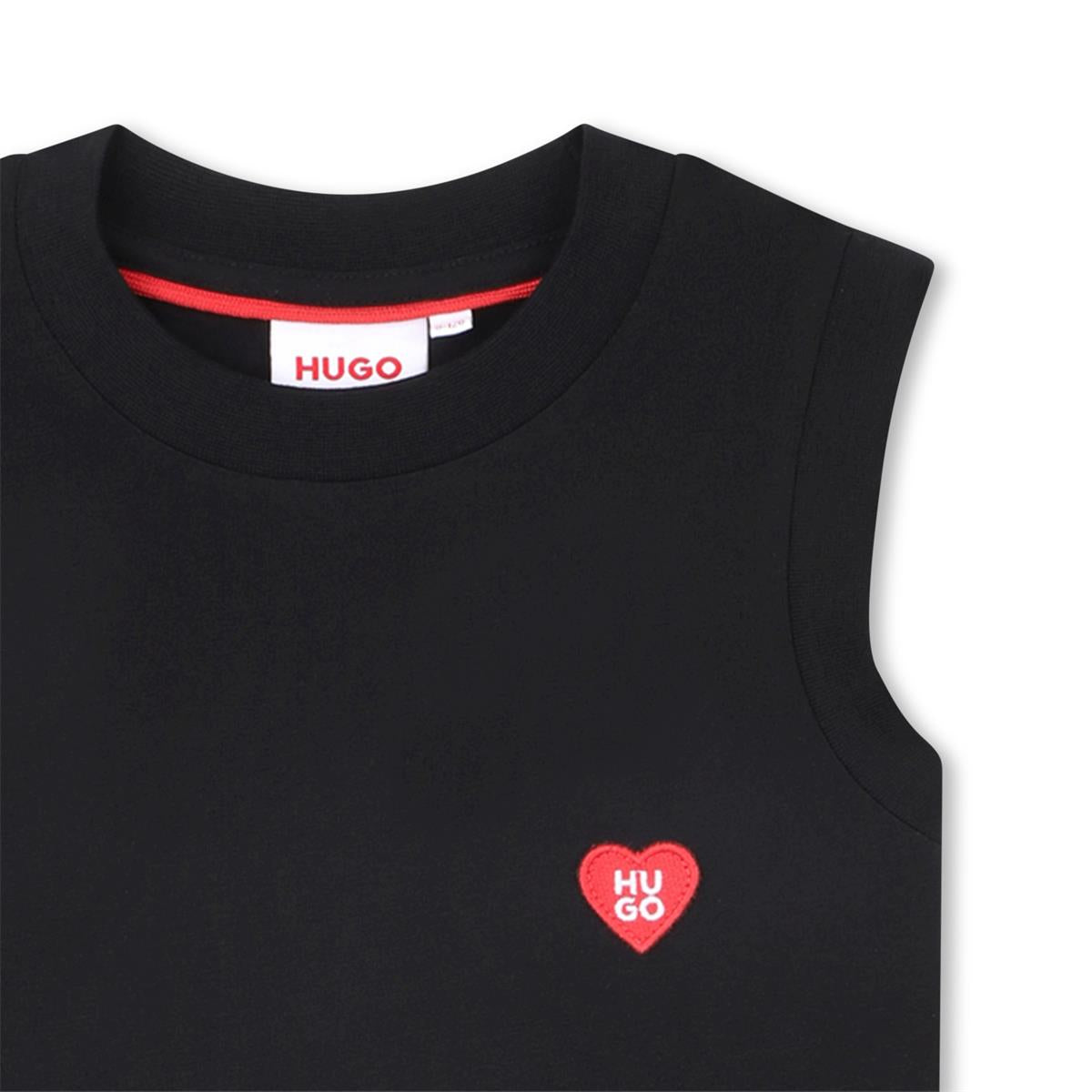 HUGO GIRLS BLACK DRESS G00984