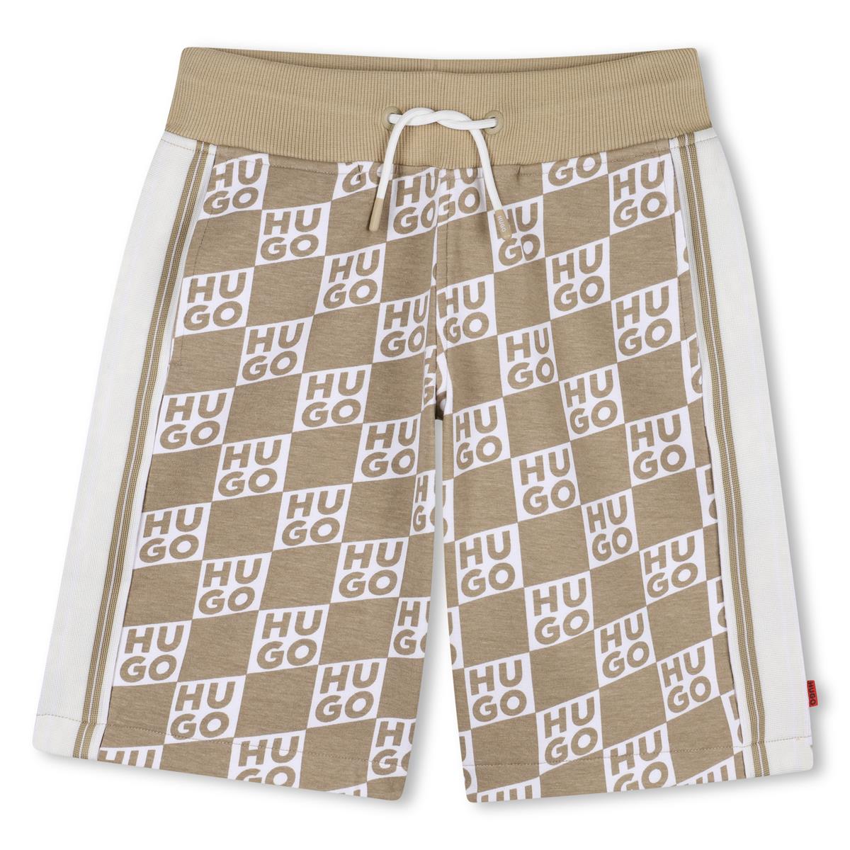 HUGO BEIGE JERSEY SHORTS G00999