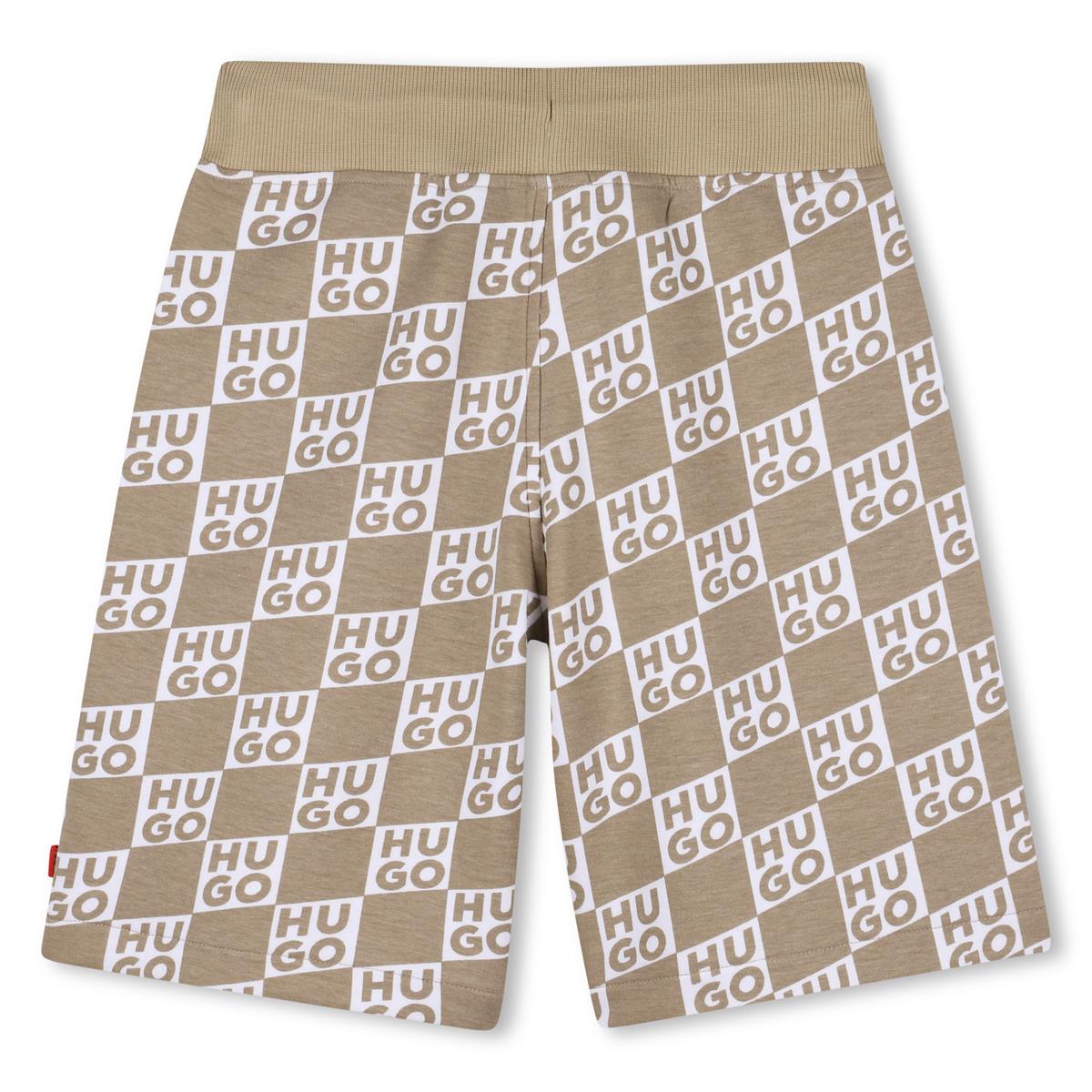 HUGO BEIGE JERSEY SHORTS G00999