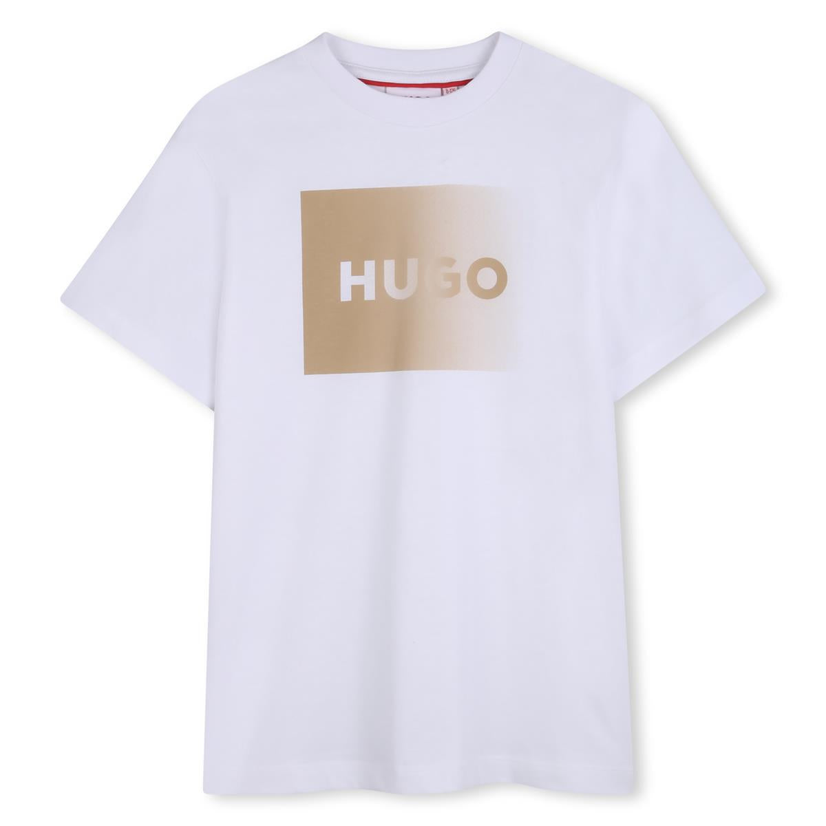 HUGO WHITE LOGO T SHIRT G01019