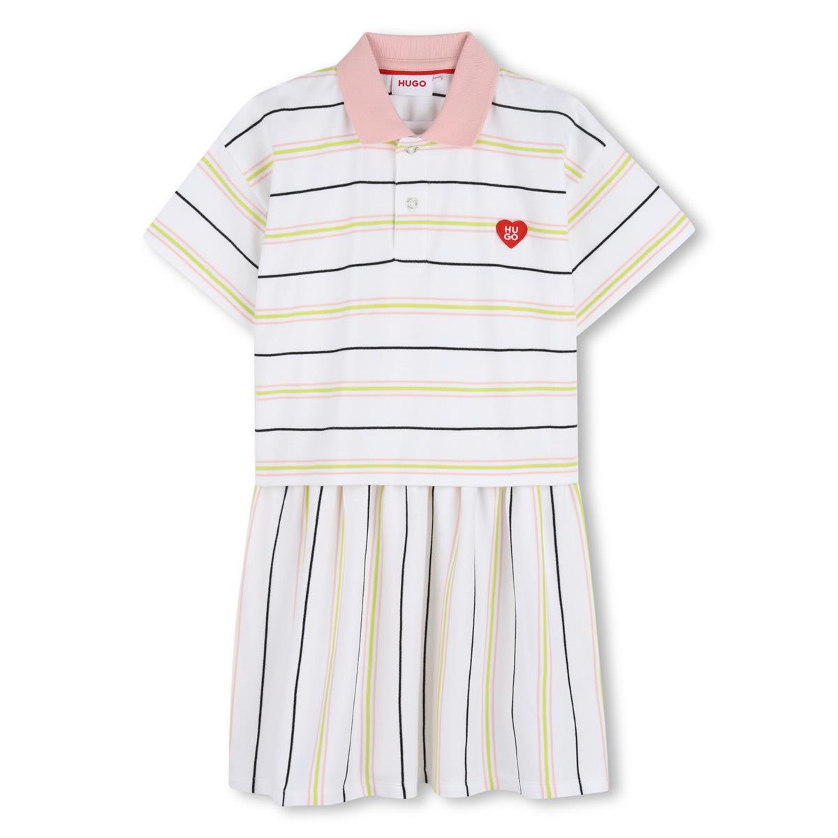 HUGO GIRL MULTI COL DRESS G01029