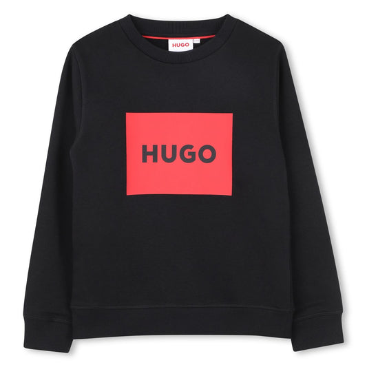 HUGO BOYS BLACK SWEATSHIRT G01184