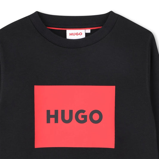 HUGO BOYS BLACK SWEATSHIRT G01184