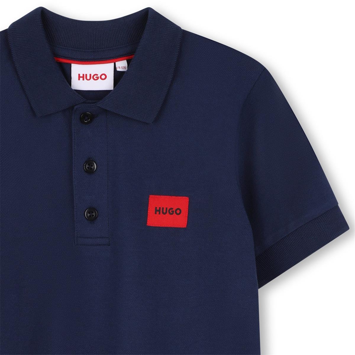 HUGO BOYS NAVY POLO SHIRT G01186