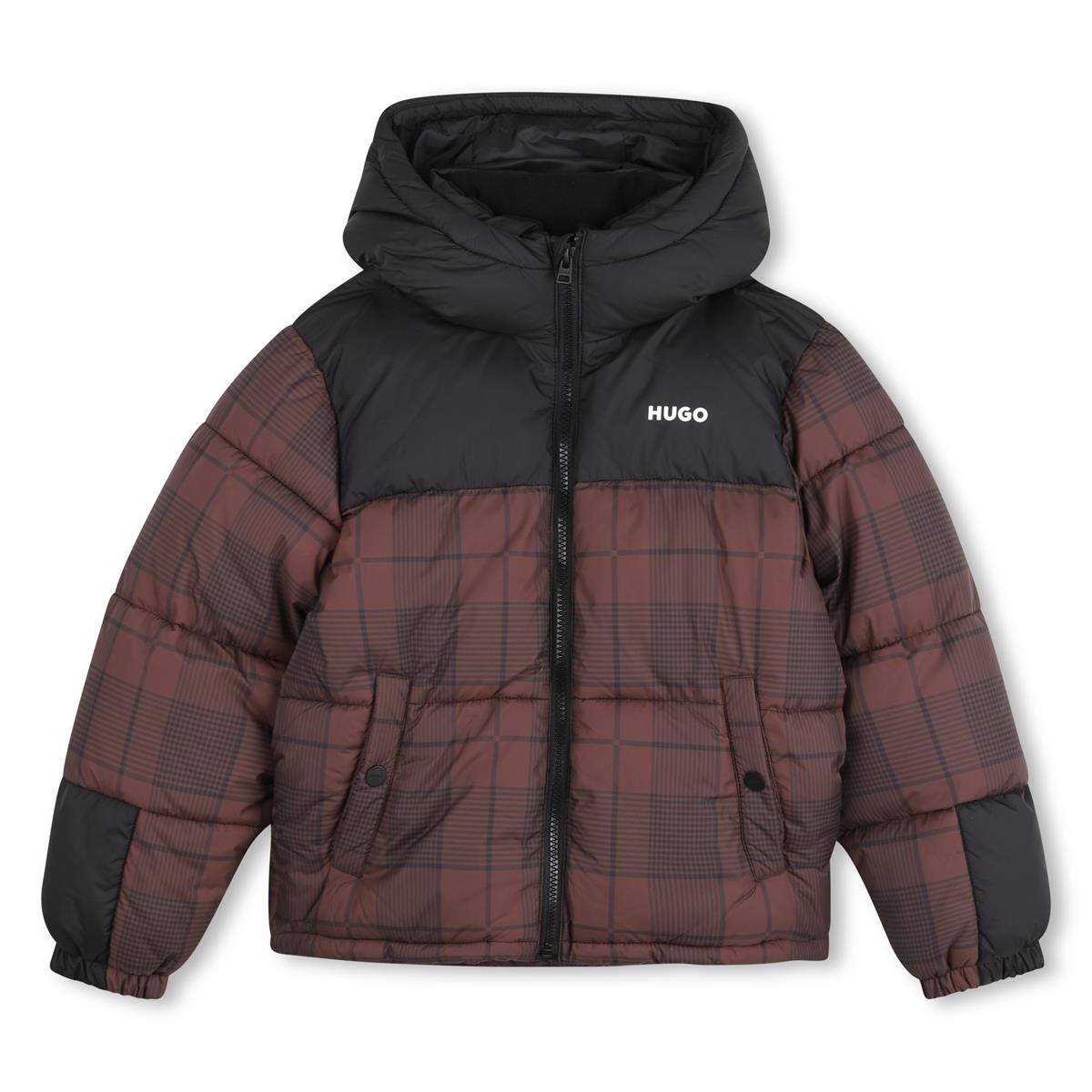 HUGO BOYS CHICORY COFFEE PUFFER JACKET G01257